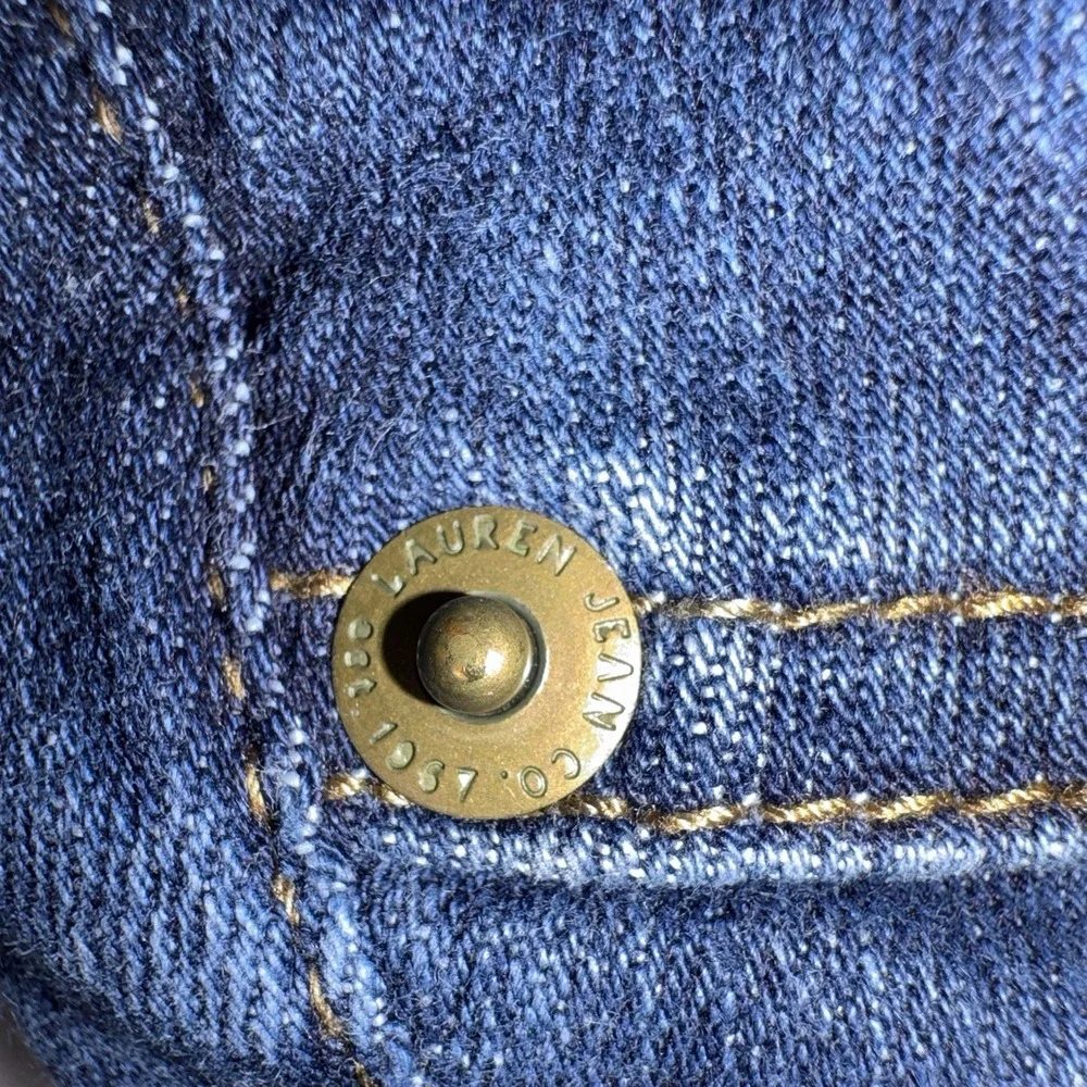 Lauren Jean Co Ralph Lauren Jeans 8 Petite Multi Pockets‎ Denim Stretch Cargo